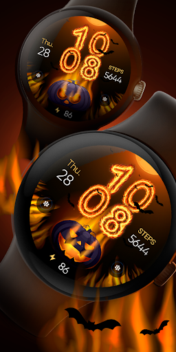 Halloween In Fire – Wear OS
