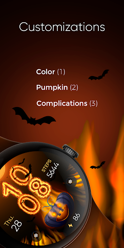 Halloween In Fire – Wear OS