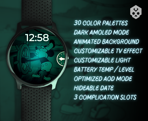 Steamboat Mouse Watch Face