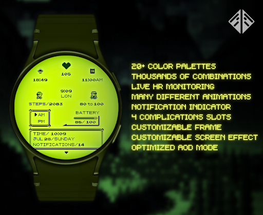 Poke Pixel Retro Watch Face