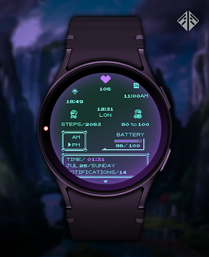 Poke Pixel Retro Watch Face