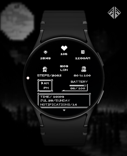 Poke Pixel Retro Watch Face