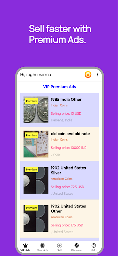 Sell old coins online