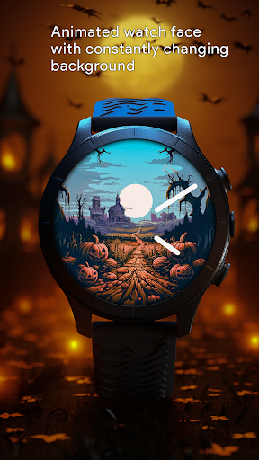 Halloween Village Watch Face