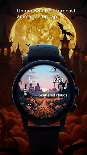 Halloween Village Watch Face