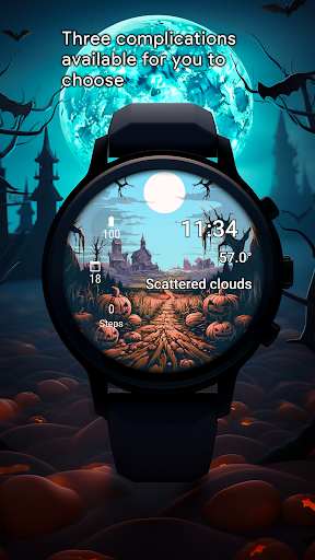 Halloween Village Watch Face