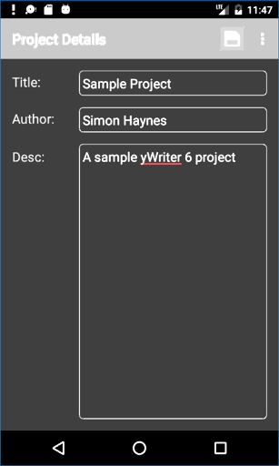 yWriter: Novel Writing