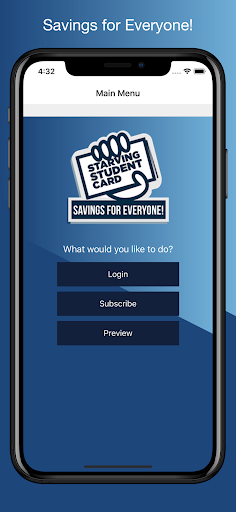 Starving Student Card App