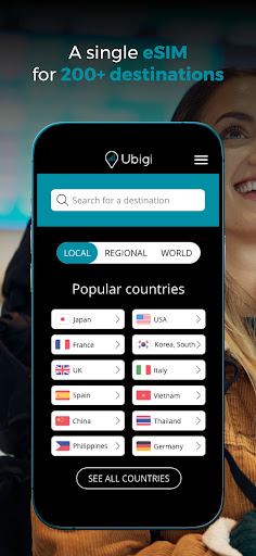 Ubigi: Travel eSIM & data plan