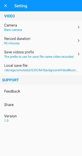 Background Video Recorder