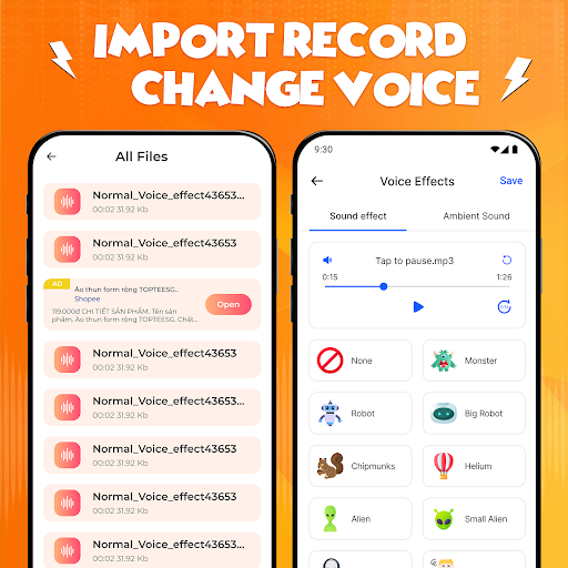 Voice Changer & Sound Effects