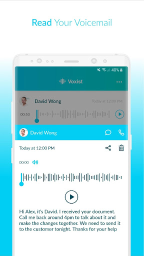 Voxist: read your voicemail