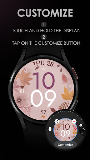 Fall Autumn digital watch face