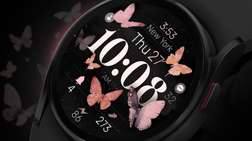 Butterfly Digital Watch Face