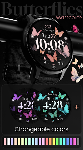 Butterfly Digital Watch Face
