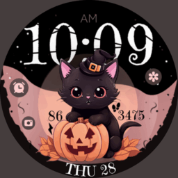 Halloween Cute Cat watch face