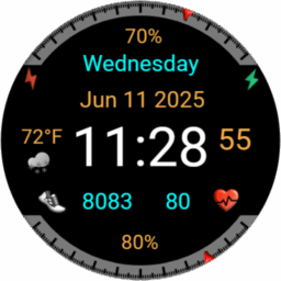 Iris500 Digital Watch Face