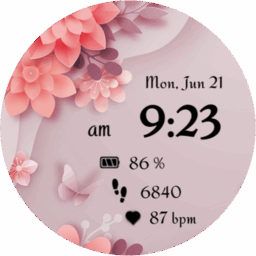 NXV01 Flower bloom watch face
