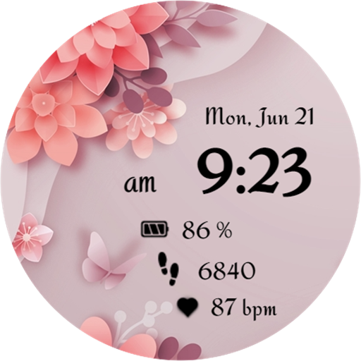 NXV01 Flower bloom watch face