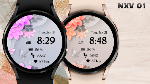 NXV01 Flower bloom watch face