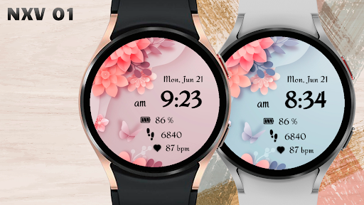 NXV01 Flower bloom watch face
