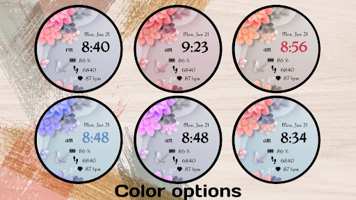 NXV01 Flower bloom watch face