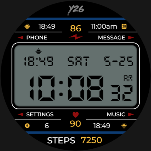 Y26 Retro-licious Watch Face