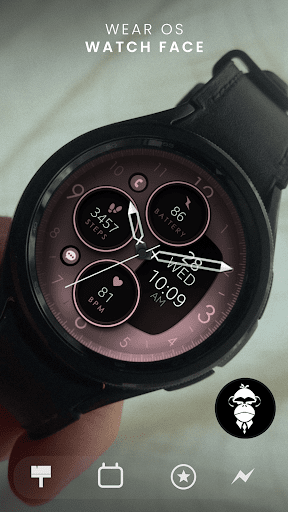 Rose Gold Analog Watch Face