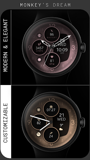 Rose Gold Analog Watch Face