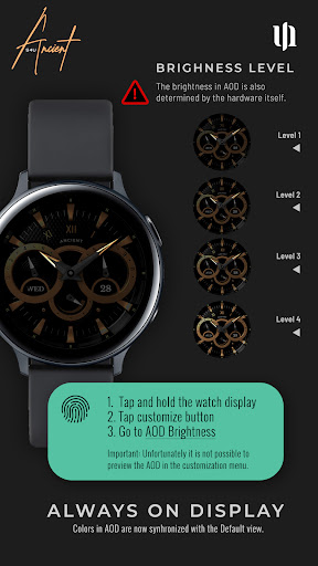 S4U Ancient Gold Watch Face