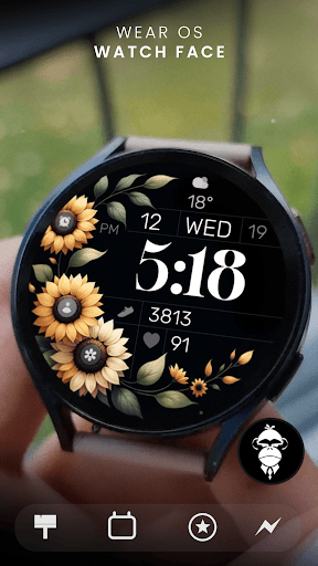 Simple Sunflowers watch face