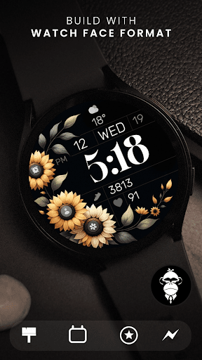 Simple Sunflowers watch face
