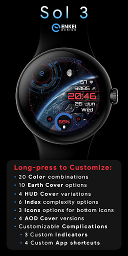 Sol 3 – animated watch face