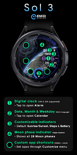 Sol 3 – animated watch face