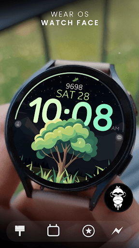 Tree Steps digital watch face