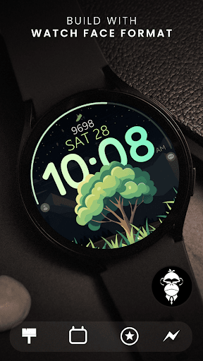 Tree Steps digital watch face