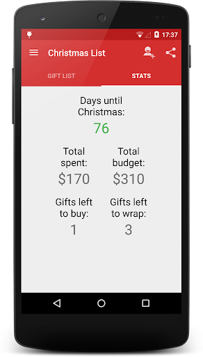 Christmas Gift List