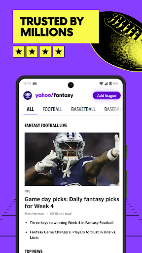 Yahoo Fantasy Football, Sports