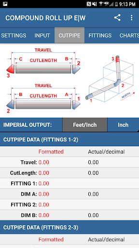 Compound Pipe Calculator
