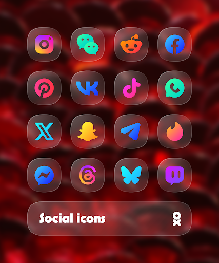 One UI Glass Color Icon Pack