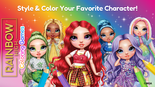 Rainbow High: Coloring Games