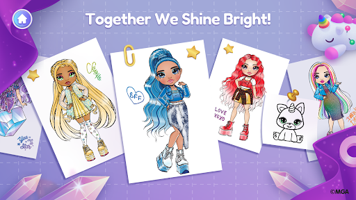 Rainbow High: Coloring Games