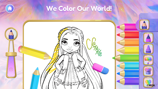 Rainbow High: Coloring Games