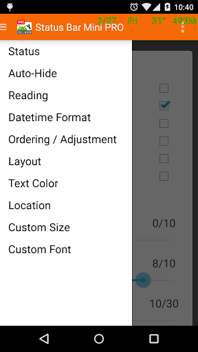 Status Bar Mini Pro