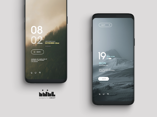 Mnml – Minimal KWGT widgets