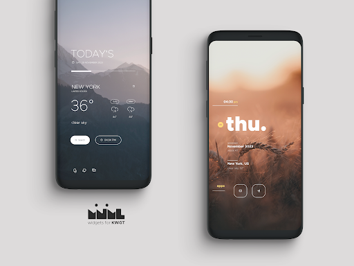 Mnml – Minimal KWGT widgets