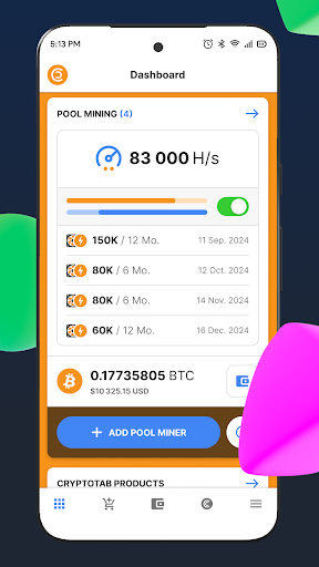 CT Pool: Crypto Mining App