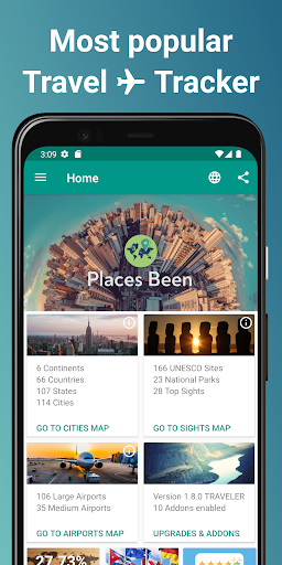 Places Been – Travel Tracker