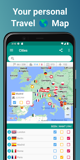 Places Been – Travel Tracker