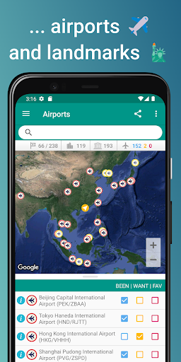 Places Been – Travel Tracker